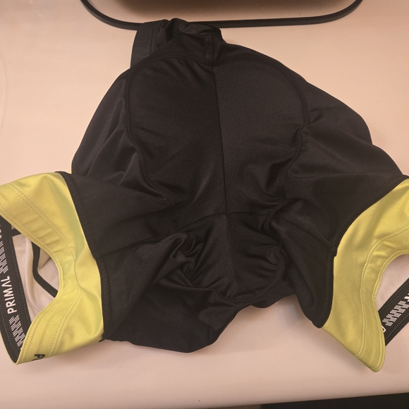 Primal Women's Medium - Black & Highlighter Yellow Cycling Shorts - Picture 1 of 5